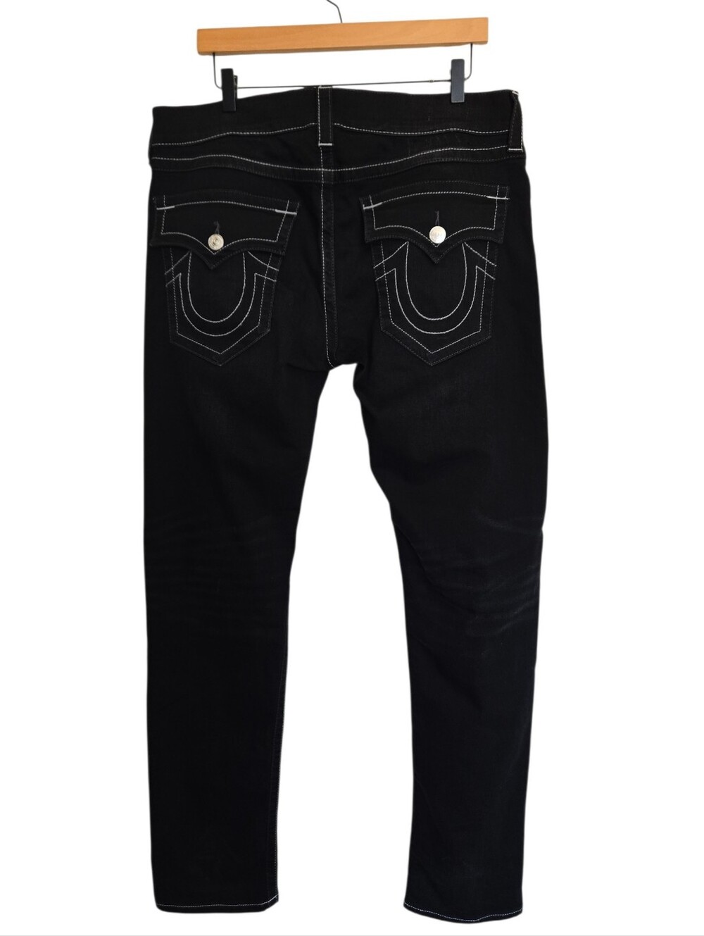 True Religion Geno Relaxed Slim Fit Black Jeans Size 34 Men's Black Color